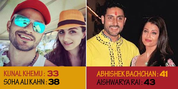 9 Bollywood Actors Who Are Younger Than Their Wives!