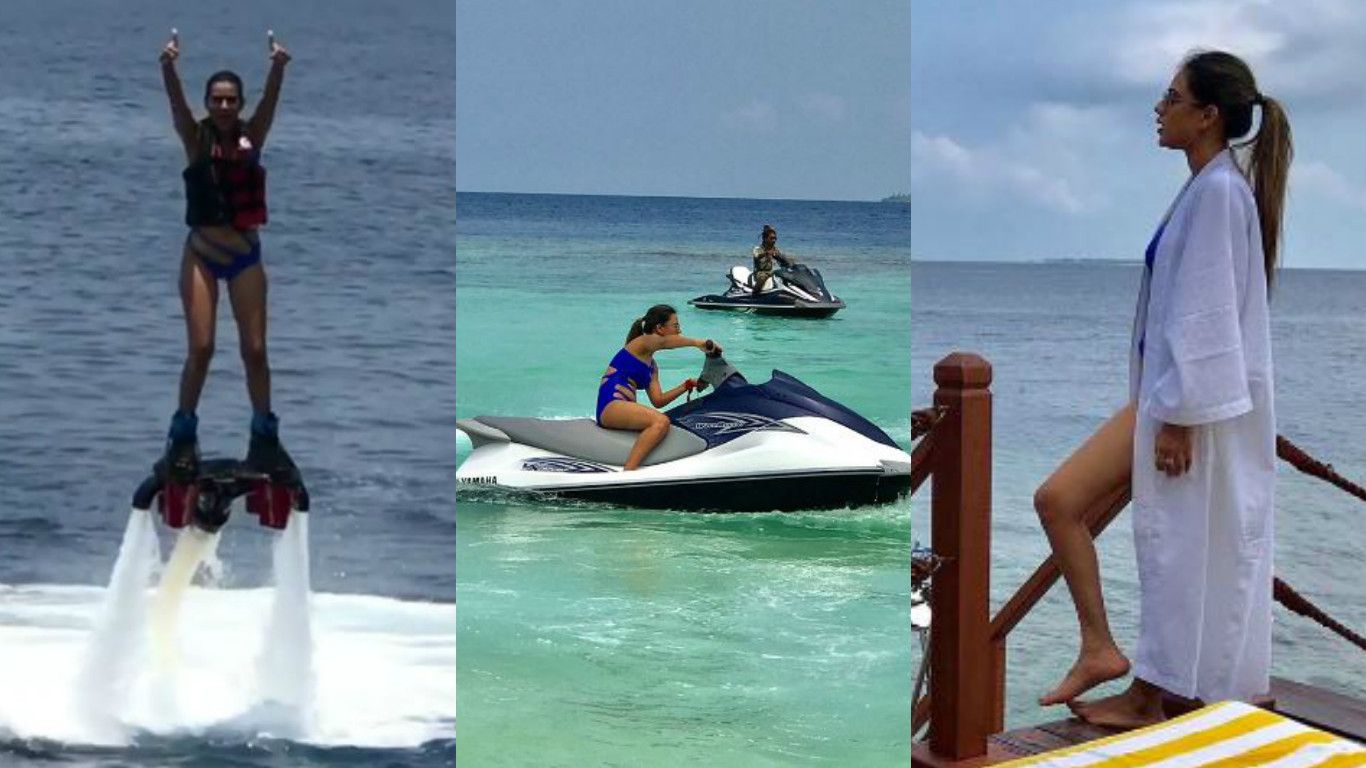 These Pictures Of Blue Bikini Clad Nia Sharma Enjoying In Maldives Will Make You Crave For A Holiday!