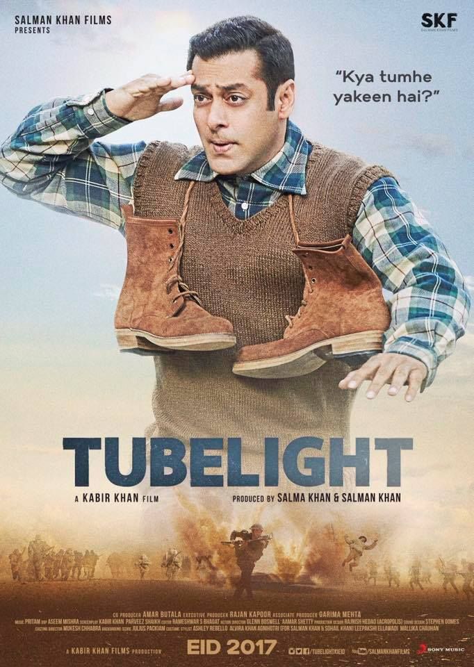 Here's Why Shoes Are Hanging Around Salman Khan's Neck In Tubelight Poster