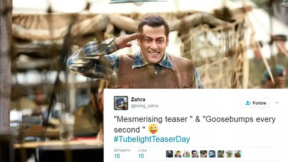 Some Fans Have Already Seen The Teaser Of Salman Khan's Tubelight And Here is What They Have To Say!
