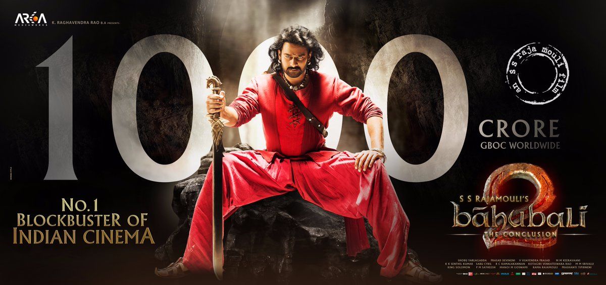 100 करोड़ भूल जाइये, फिल्म 'बाहुबली 2' ने दुनियाभर में कमा लिए हैं 1000 करोड़ रुपये !