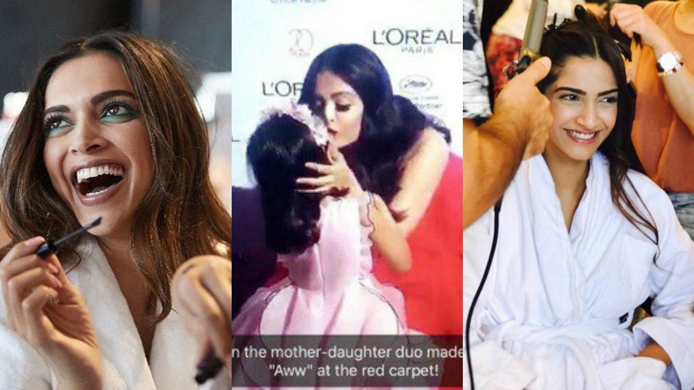 Check Out These Behind The Scene Pictures Of Sonam, Aishwarya And Deepika From Cannes 2017!