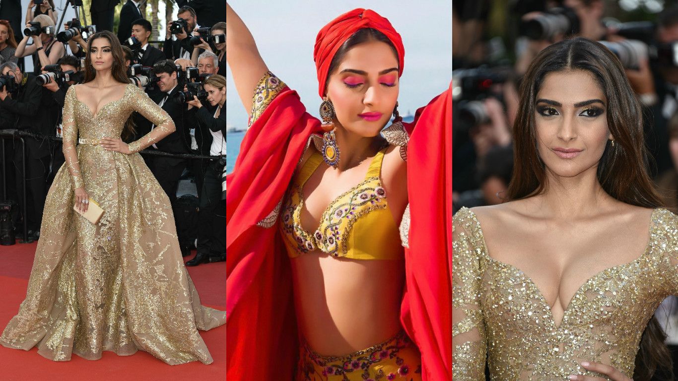 In Pictures: Sonam Kapoor Steals The Show As The Golden Princess At Cannes 2017