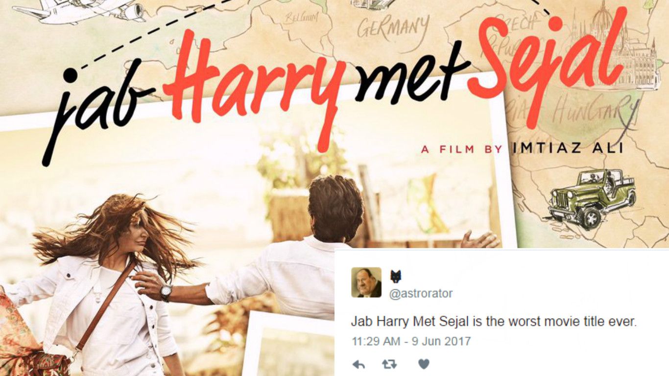 Twitter Wasn't Impressed By SRK-Anushka's Jab Harry Met Sejal's Title And Here Are Some Reactions