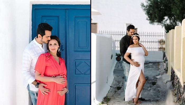Esha Deol’s Maternity Photoshoot With Hubby Bharat Takhtani In Greece Is Heart-Meltingly Beautiful!