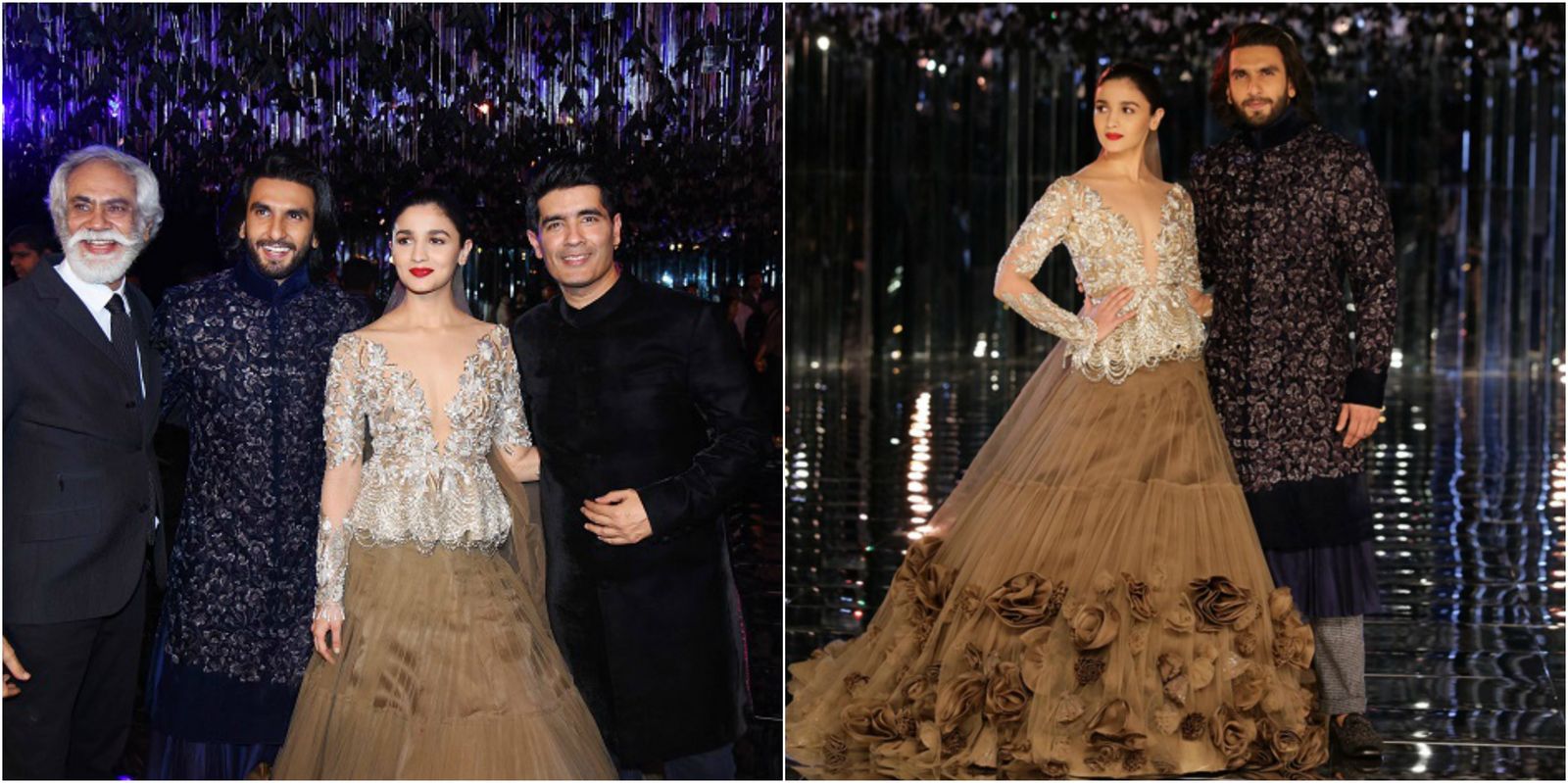 ICW 2017: Alia Bhatt And Ranveer Singh Look Royal As They Turn Showstoppers For Manish Malhotra!