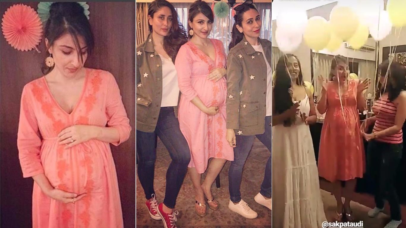 In Pictures: Soha Ali Khan Celebrates Her Baby Shower With Kareena Kapoor And Other Bollywood Friends!