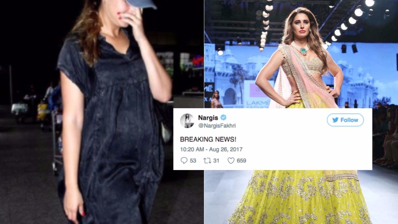 Nargis Fakhri Reacts On Rumours Of Her Pregnancy! 