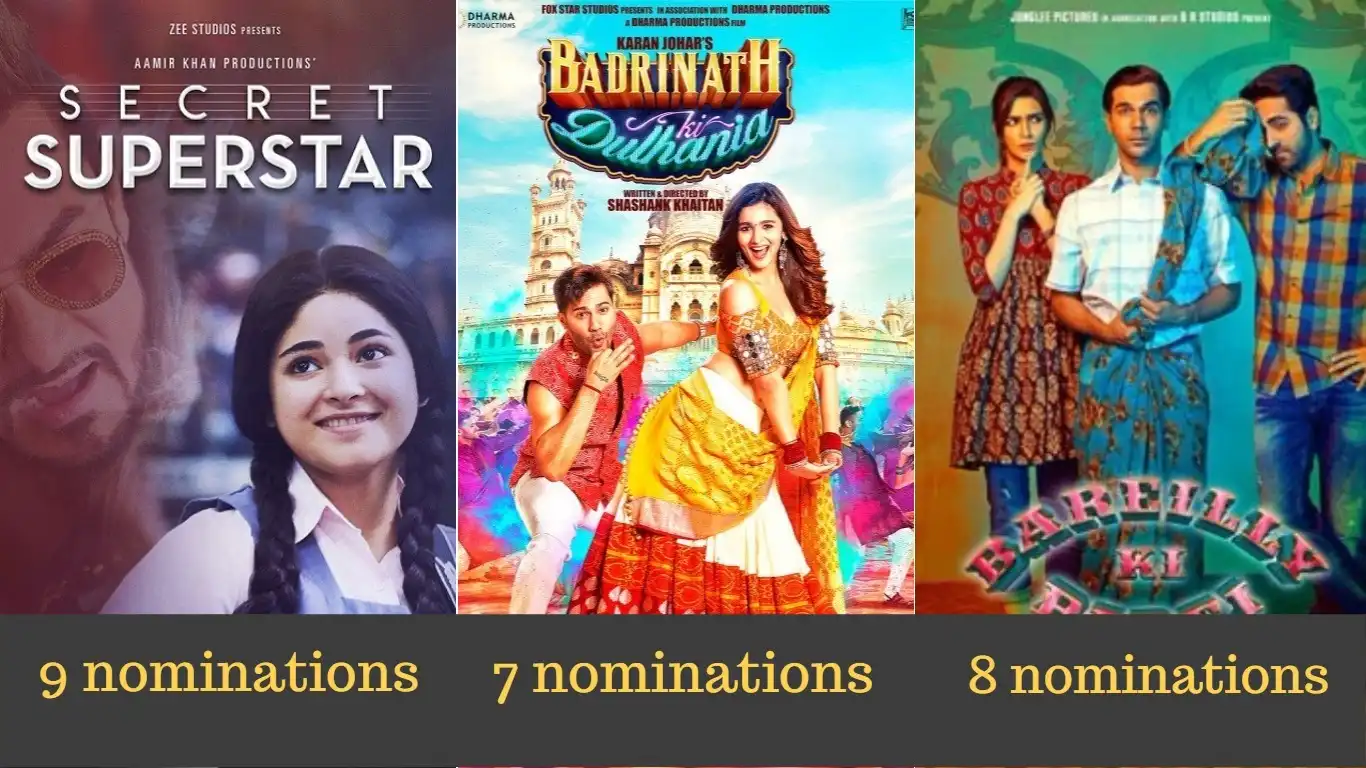 Filmfare Awards 2018 Nominations: Secret Superstar Leads With 9 Nominations