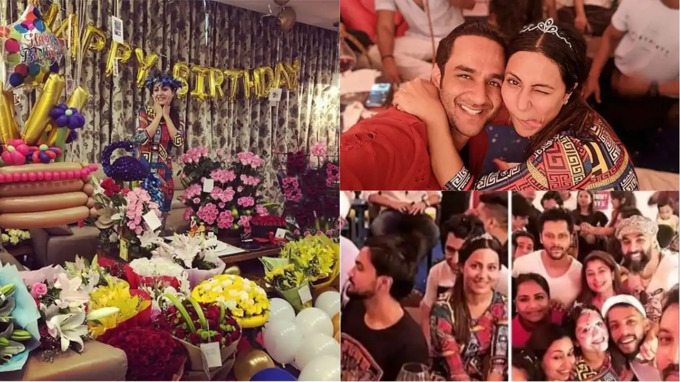 IN PICTURES: With Hina Khan's Midnight Birthday Bash Rocky Jaiswal Is Setting Impossible Boyfriend Goals