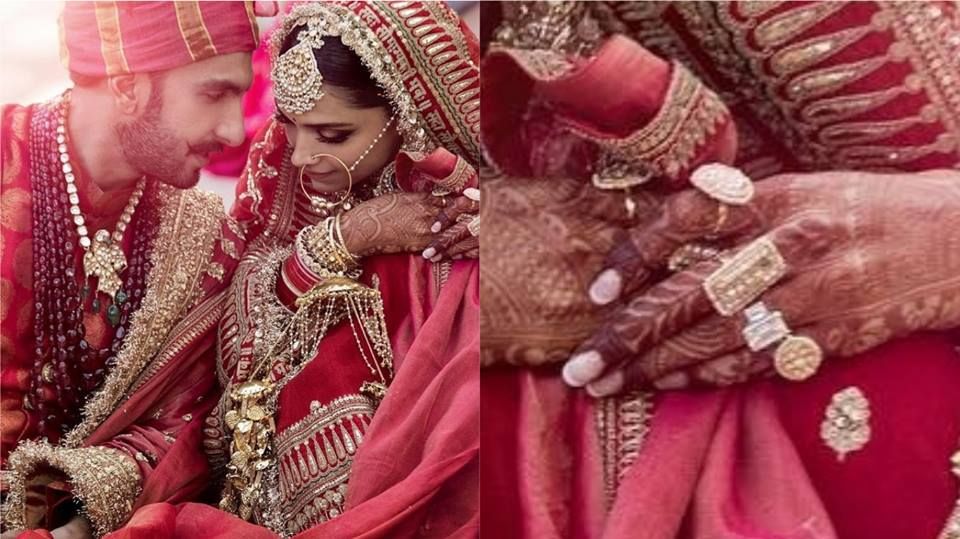 Ranveer Deepika Wedding Pics : दीपिका पादुकोण की इस भव्य अंगूठी पर अटक गईं सभी की निगाहें !