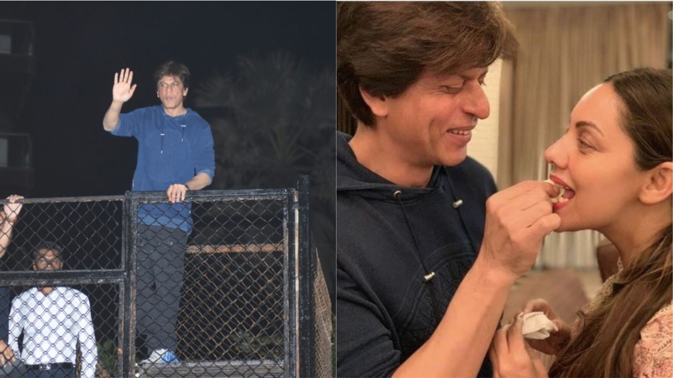 तस्वीरें: बादशाह शाहरुख़ खान ने सितारों संग नहीं बल्कि फैन्स के साथ मिलकर मनाया 53वां जन्मदिन !