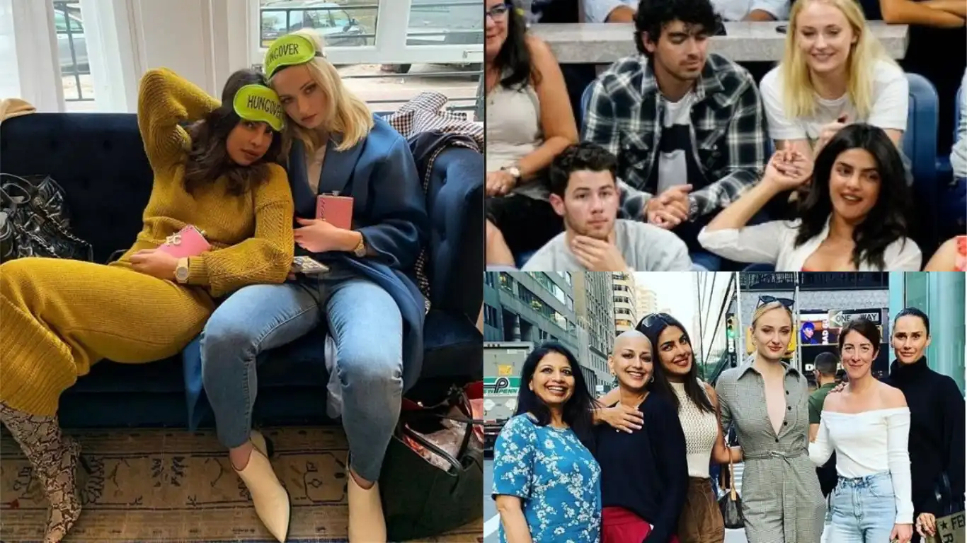 These Pictures Make It Clear That Jonas Bahus Priyanka Chopra And Sophie Turner Are The New BFFs In  Town