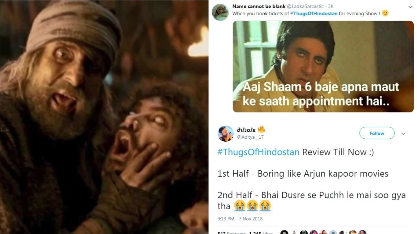 Even The Biggest Fans Of Aamir And Amitabh Can't Help But ROFL After Seeing These Memes On Thugs Of Hindostan