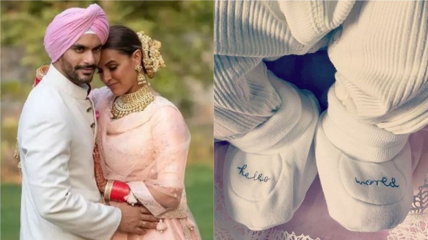 Neha Dhupia And Angad Bedi Shares The First Picture Of Baby Girl And Reveals The Name