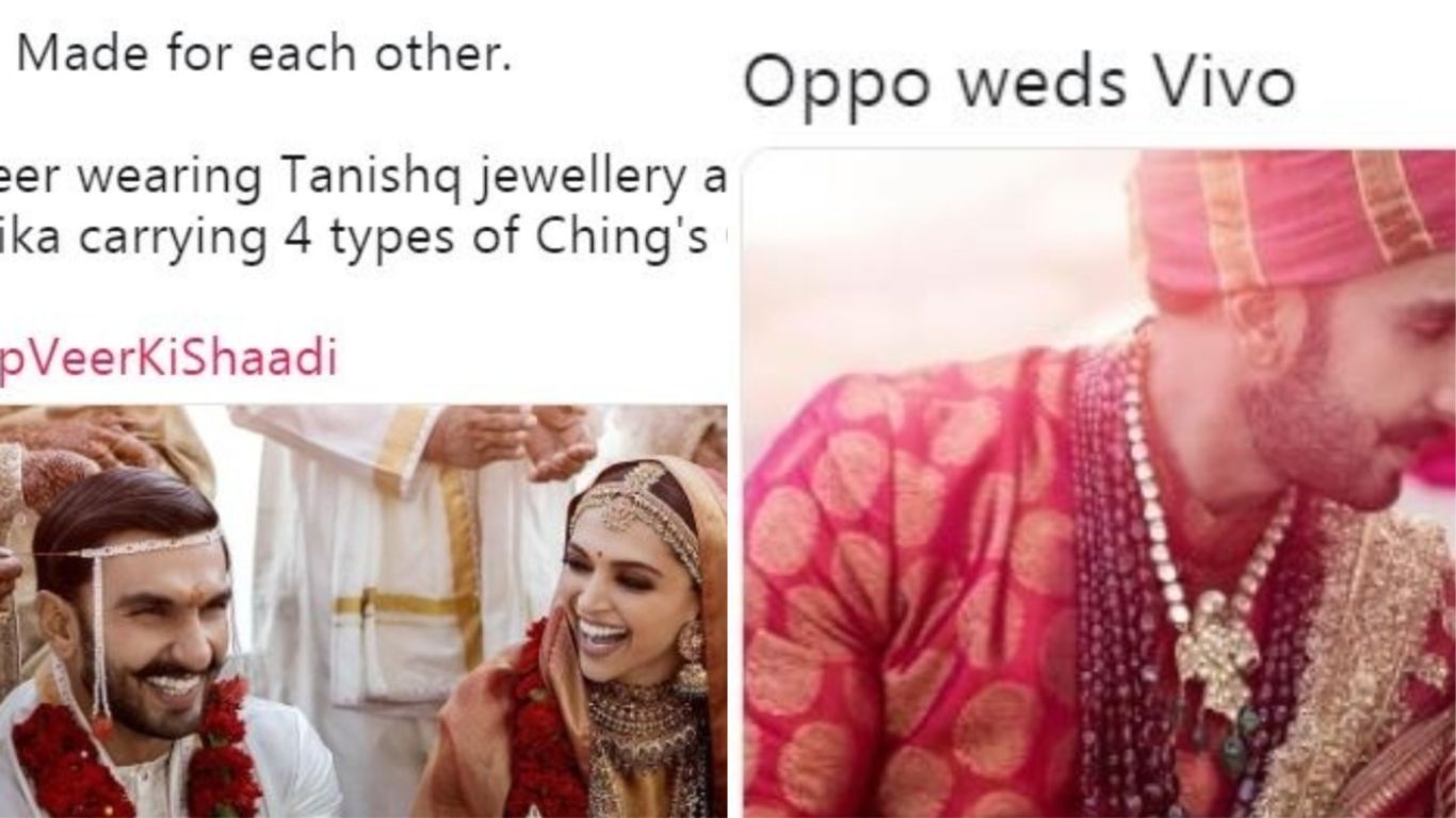रणवीर-दीपिका की शादी पर ये मजेदार ट्वीट पढ़कर, हंसते-हंसते आपके जबड़े दर्द करने लगेंगे !