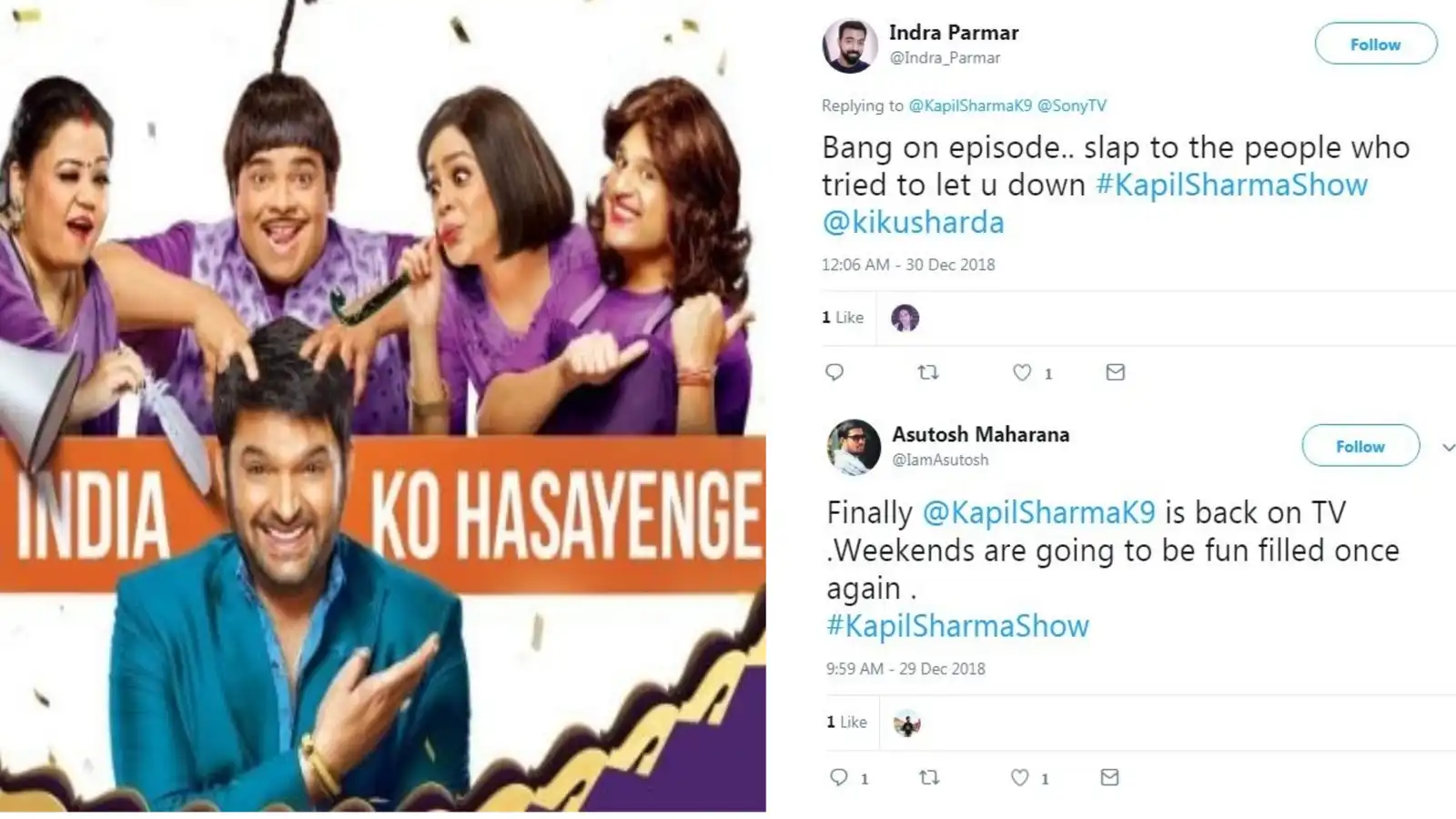 Twitter Shows Some Serious Love To Kapil Sharma After The First Episode Of Comedy Nights With Kapil Season 2