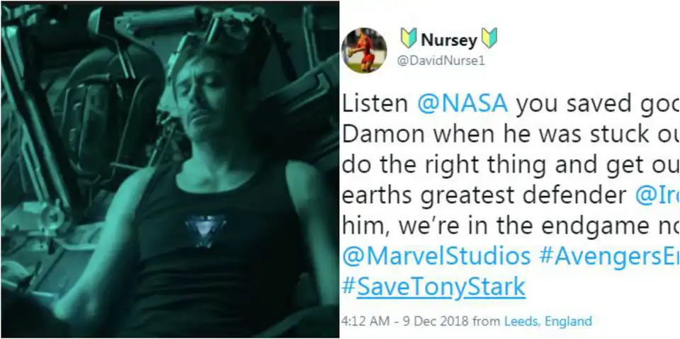 Avengers Fans Go Crazy On Twitter As They Request NASA To Save Tony Stark