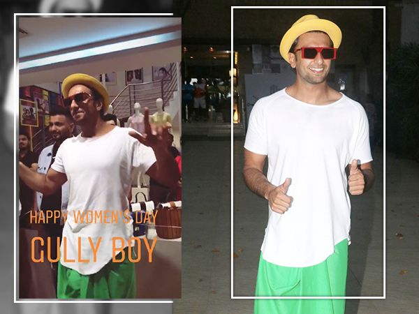 WATCH: Here's How Ranveer Singh Celebrated Women's Day On The Sets Of Zoya Akhtar's Gully Boy!