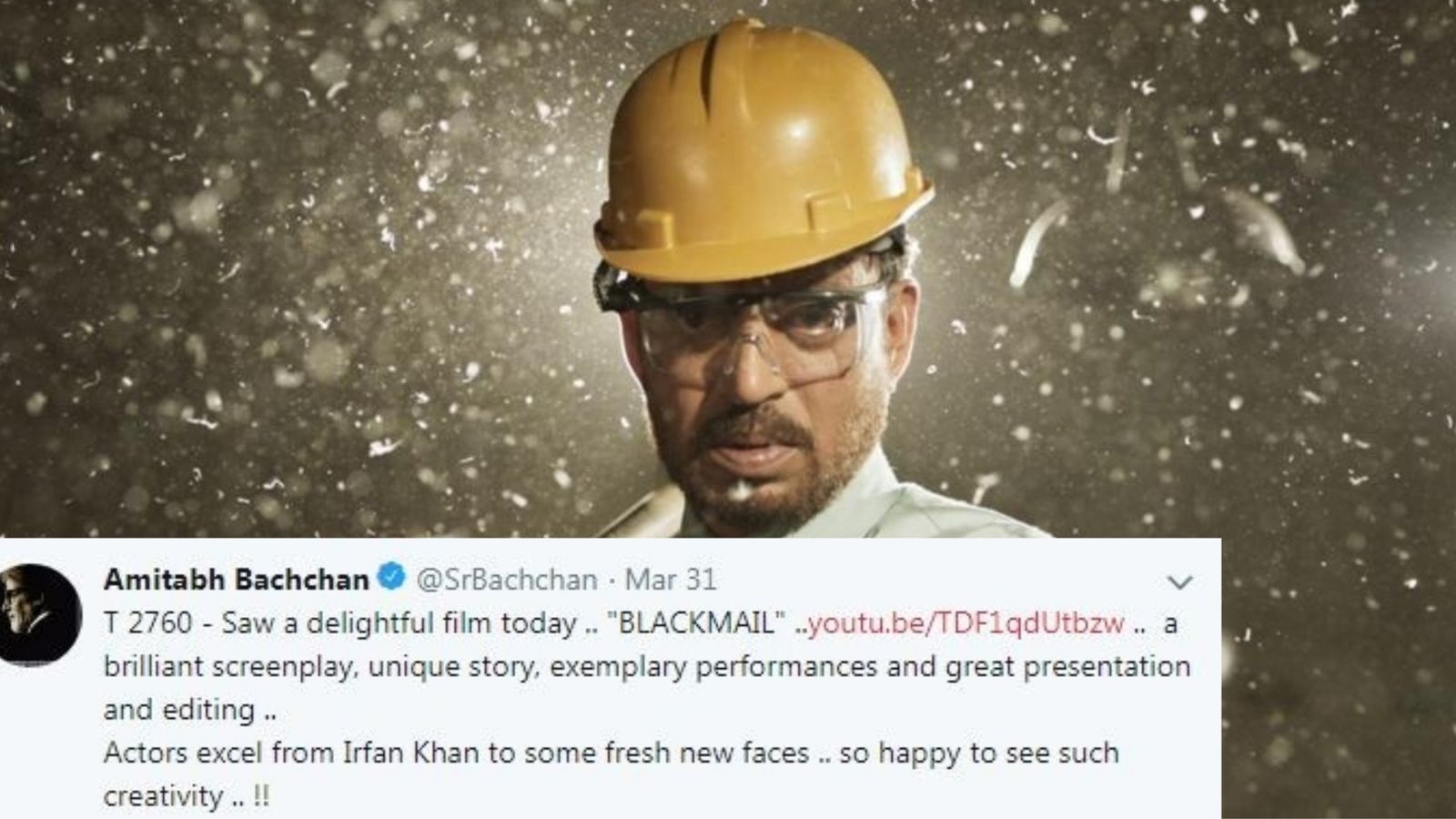 Irrfan Khan's Blackmail Is Getting Some Rave Reviews From Bollywood On Twitter