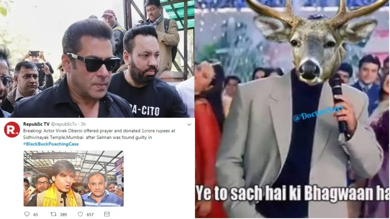 Twitter Erupts On Salman Khan's 5 Year Sentence In The BlackBuck Case Verdict 