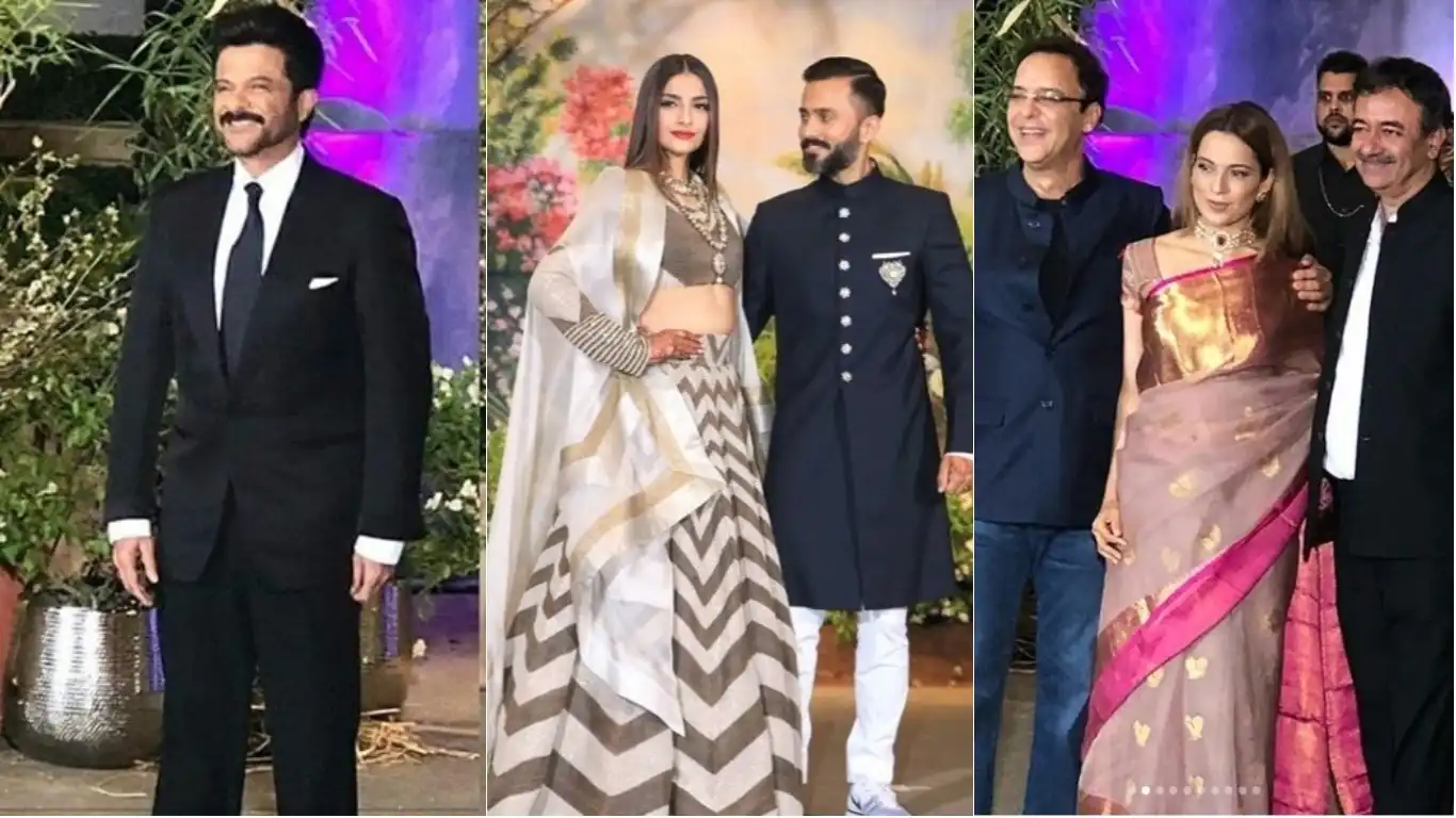In Pictures: Bollywood Celebs Wish Sonam Kapoor Ahuja And Anand Ahuja At Their Wedding Reception!