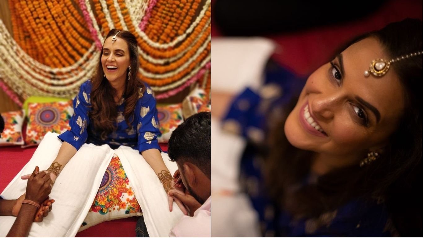 Check Out These Unseen Pictures From Neha Dhupia's Mehendi Ceremony!