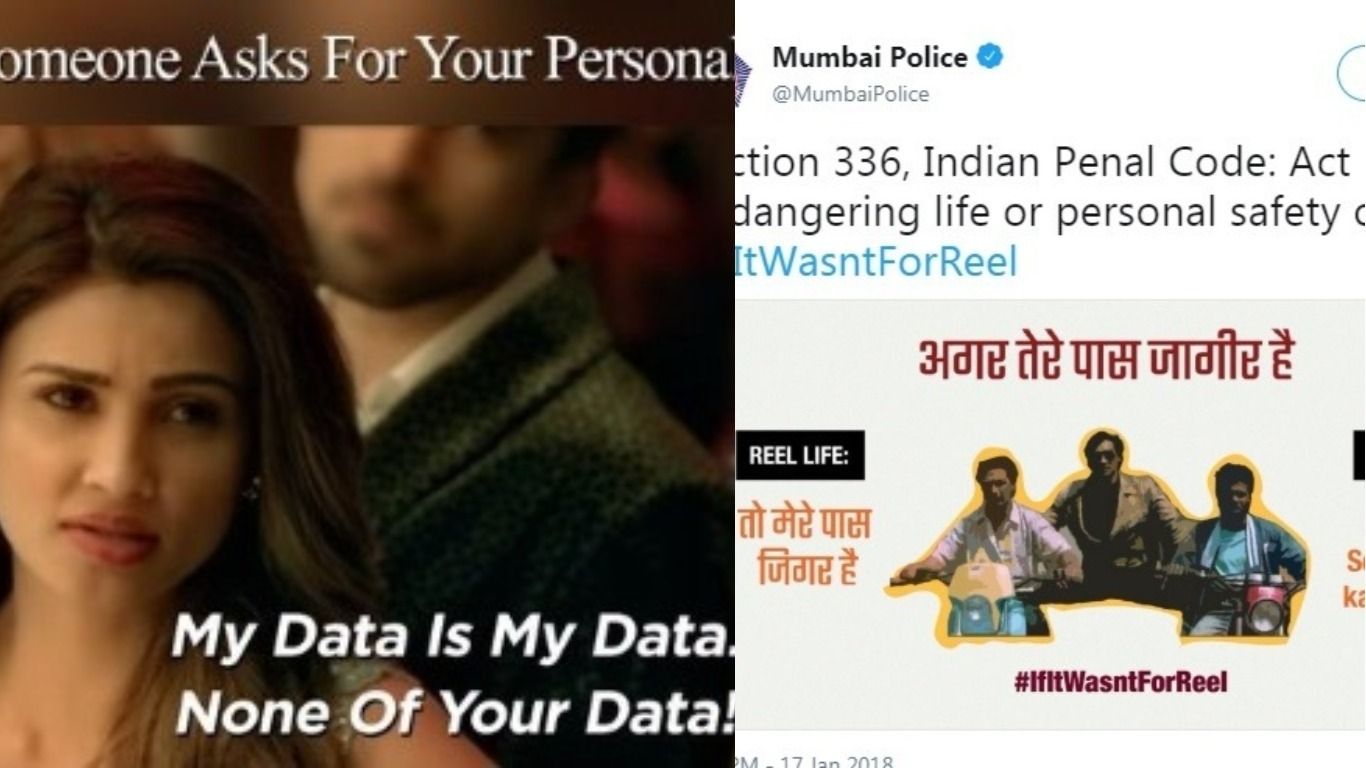 Mumbai Police Knows That The Best Way To Educate Is Through Bollywood And Memes