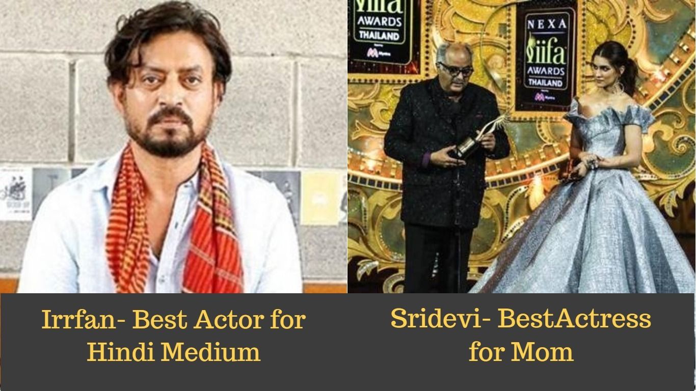 Irrfan Khan Wins Best Actor, Sridevi Wins Best Actress At IIFA 2018, See The Full List Of Winners