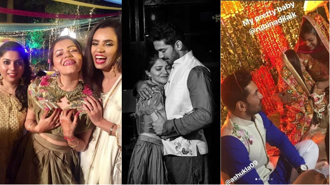 Check Out These Pictures From Rubina Dilaik And Abhinav Shukla's Pre Wedding Ceremony!