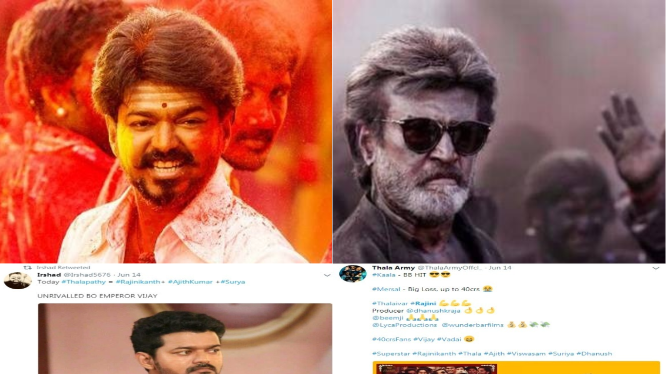 Superstar Rajinikanth And Thalapathy Vijay's Fans Are Fighting It Out On Twitter