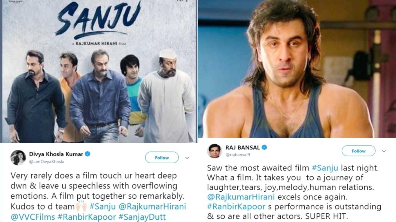 Sanju Review: Check Out The First Celebrity Reactions To Ranbir Kapoor's Sanju 