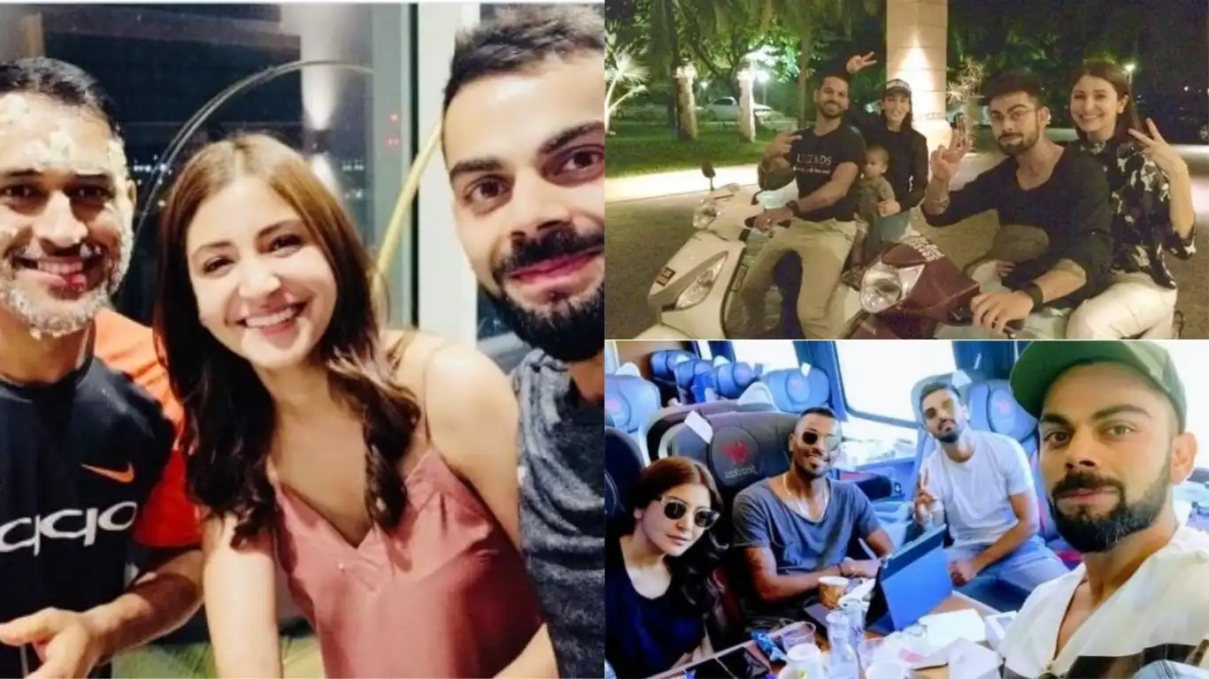 These Pictures Of Anushka Sharma Chilling With Virat Kohli's Gang Make Her The Coolest Wife