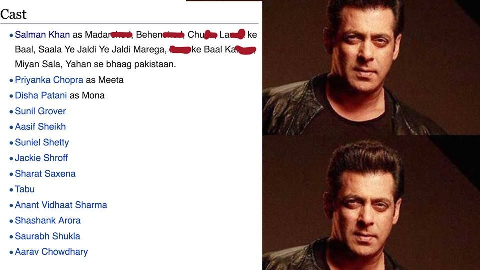Someone Just Abused Salman Khan On Wikipedia And We Are Still Recovering From The Shock