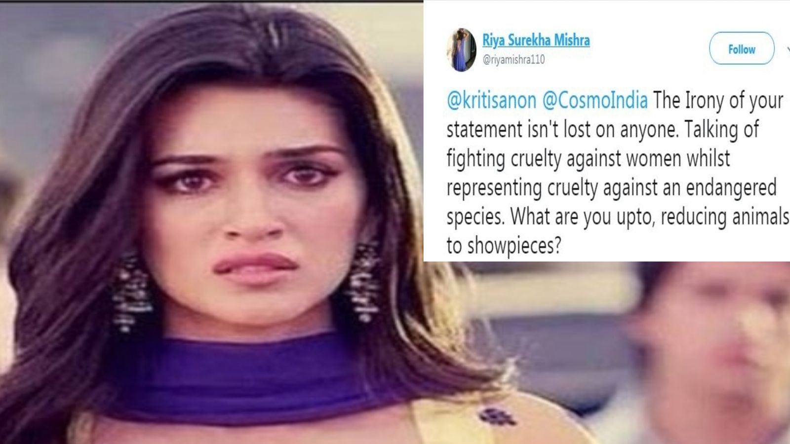 Kriti Sanon Hanging Out With A Giraffe On The Cover Of Cosmopolitan Make Netizens Furious