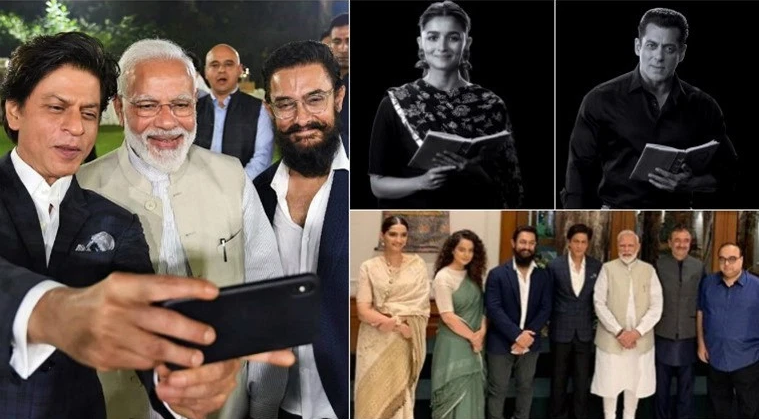 Shah Rukh Khan , Aamir Khan And Other Bollywood Celebs Meet PM Narendra Modi To Discuss Mahatma Gandhi 150th Birth Year Celebrations