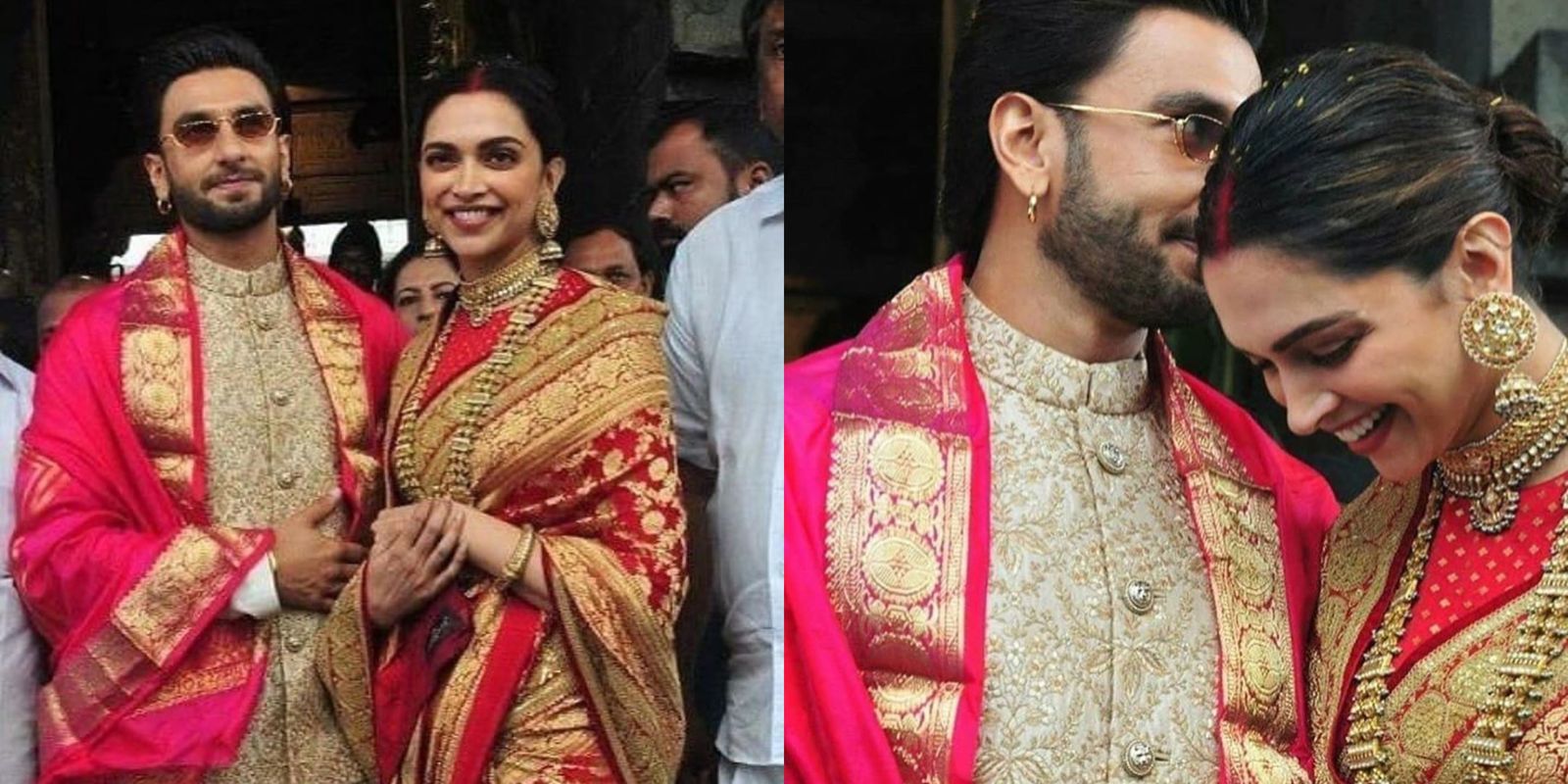Deepika Padukone And Ranveer Singh Start Their Anniversary Celebrations With An Early Morning Visit To The Tirupati Temple