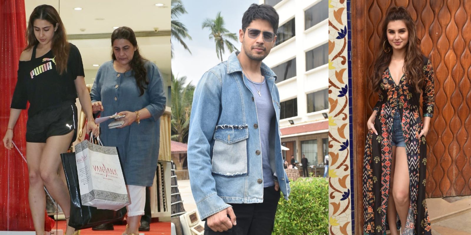 Spotted: Sara Ali Khan Goes Shopping With Mom Amrita, Sidharth Malhotra And Tara Sutaria Promote Marjaavaan In Style!