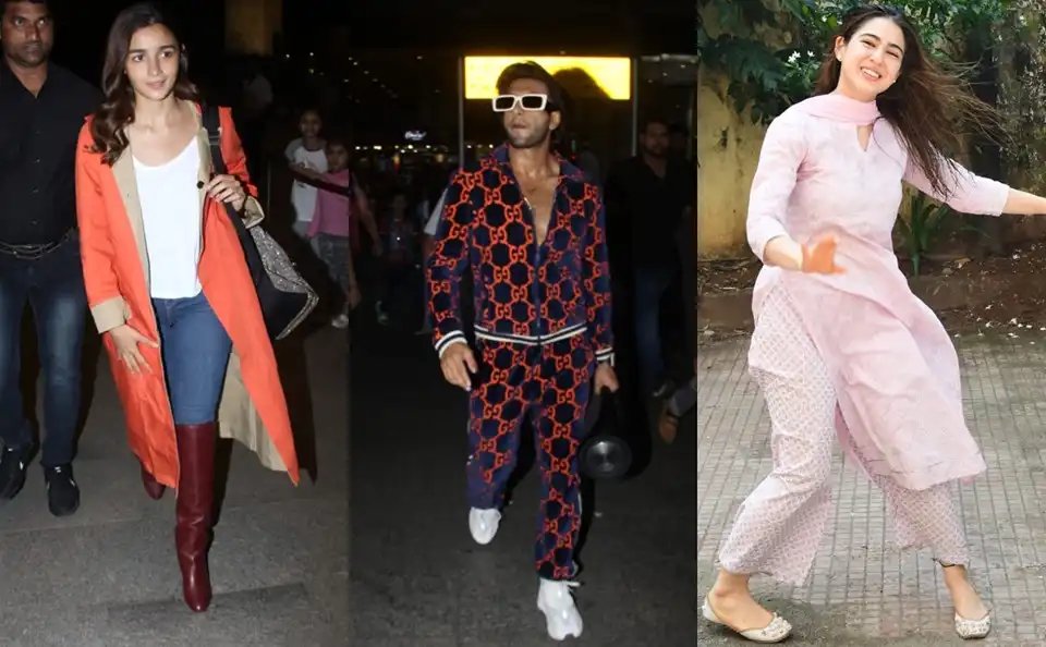 Spotted: Alia Bhatt And Ranveer Singh Heat Up The Fashion Scene At The Airport, Sara Ali Khan Keeps Us With Pilates 