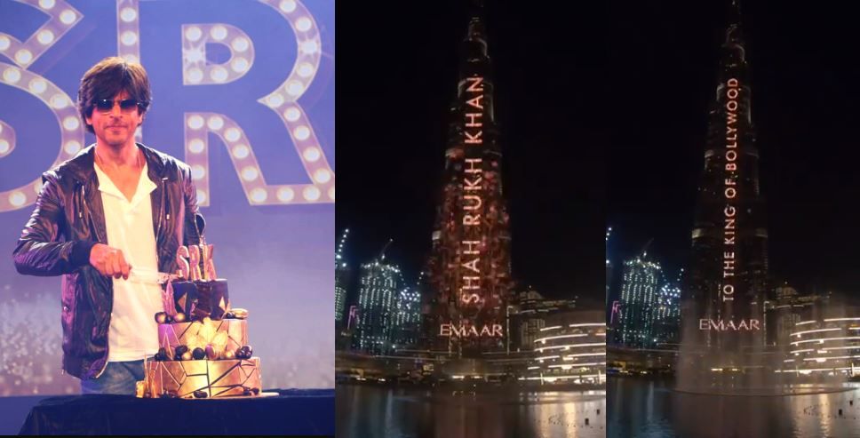 Shah Rukh Khan’s Name Lights Up Burj Khalifa On His Birthday, First Indian To Receive The Honor