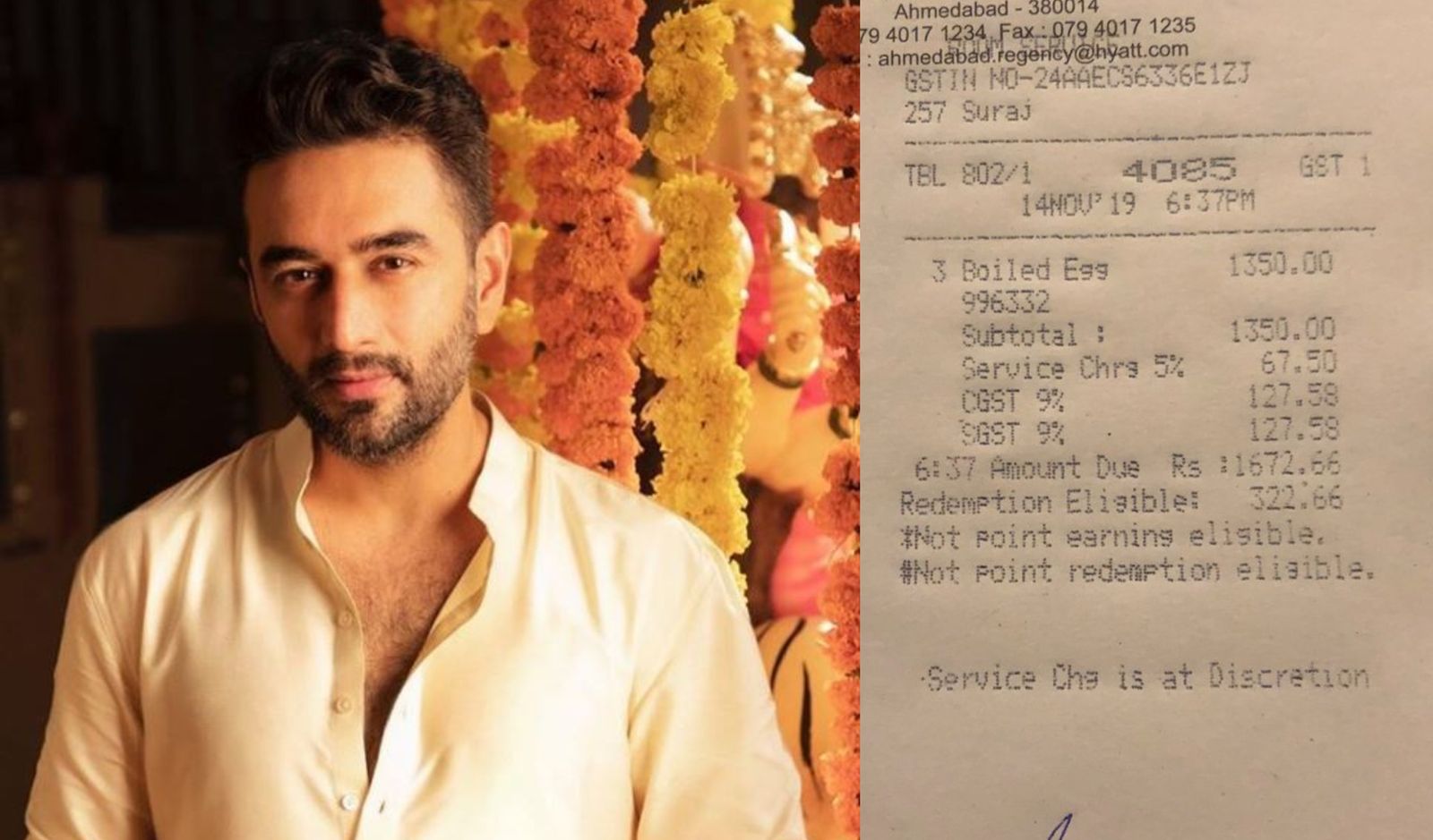 After Rahul Bose, Music Composer Shekhar Charged Rs. 1672 For Three Egg Whites At Ahmedabad Hotel, Calls It An  ‘Eggxorbitant Meal'