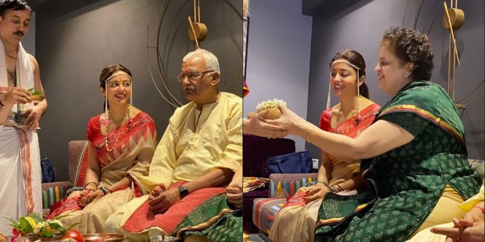 बिग बॉस 12 कंटेस्टेंट नेहा पेंडसे की शादी के फंक्शन शुरू, 'ग्रह्मुख' पूजा में प्रॉपर मराठी स्टाइल में आईं नज़र!