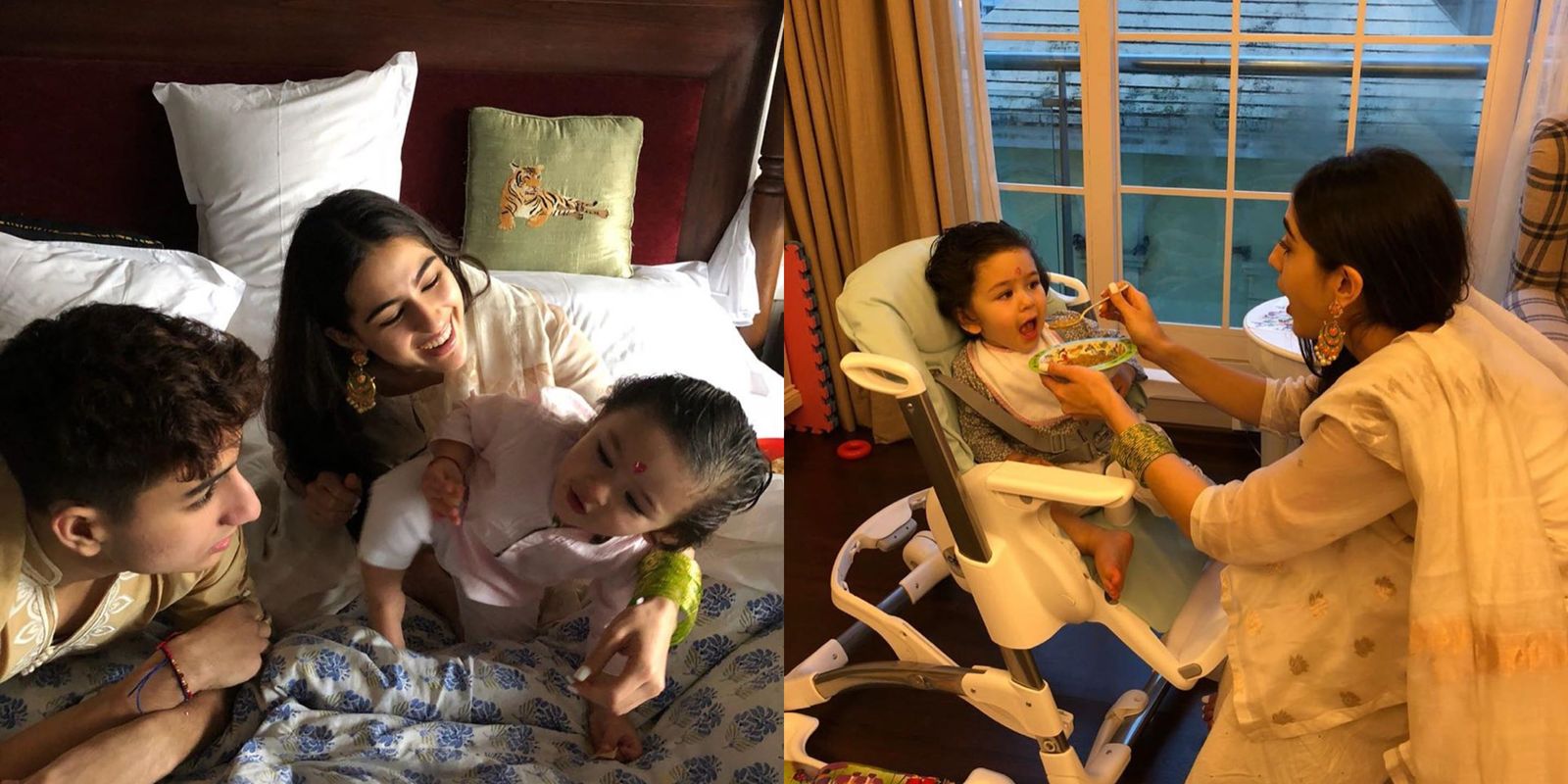 Sara Ali Khan Wishes Baby Brother Taimur Ali Khan With An Adorable Birthday Post; See Pictures