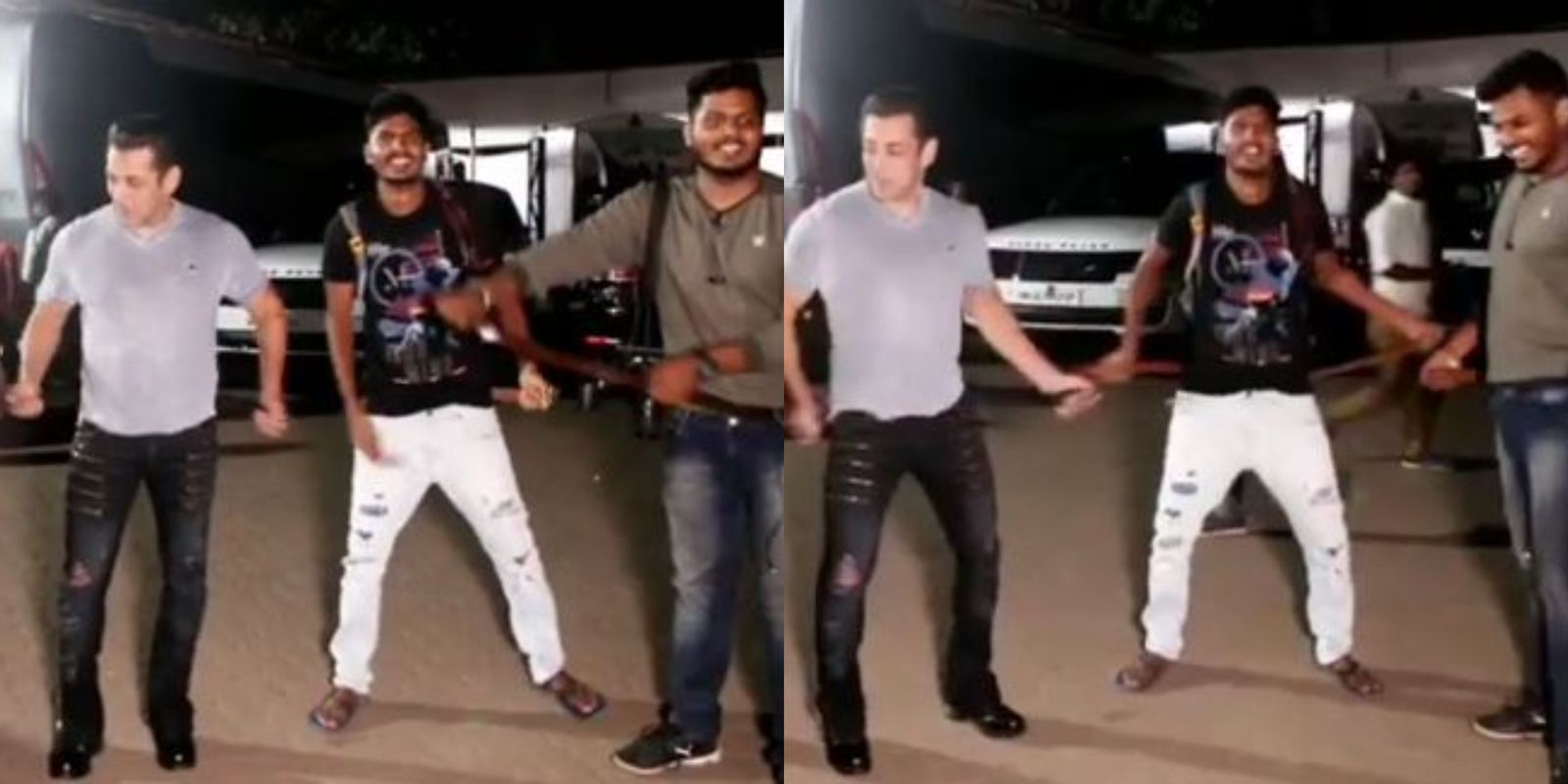 Salman Khan Shakes A Leg To Dabangg 3 Song Munna Badnaam Hua With The Paparazzi In Mumbai Streets 