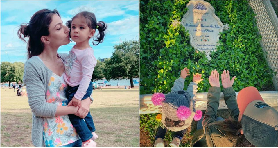 बेटी इनाया के साथ अपने पिता मंसूर अली खान पटौदी की कब्र पर पहुँचीं सोहा अली खान!
