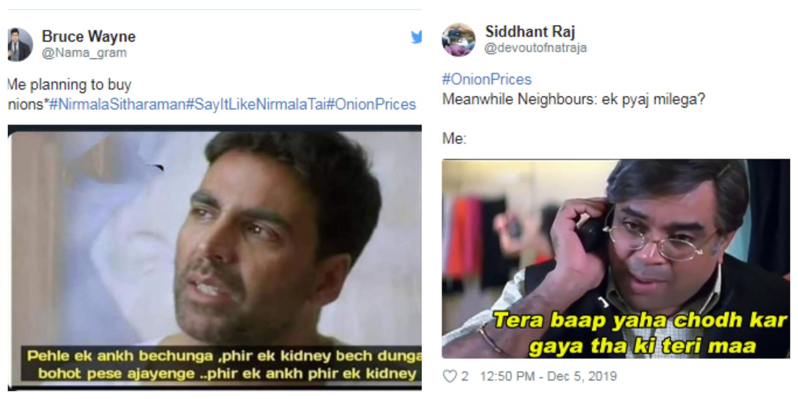 Netizens Find Solace In Bollywood Memes As Onion Become More Expensive Than American Dollar