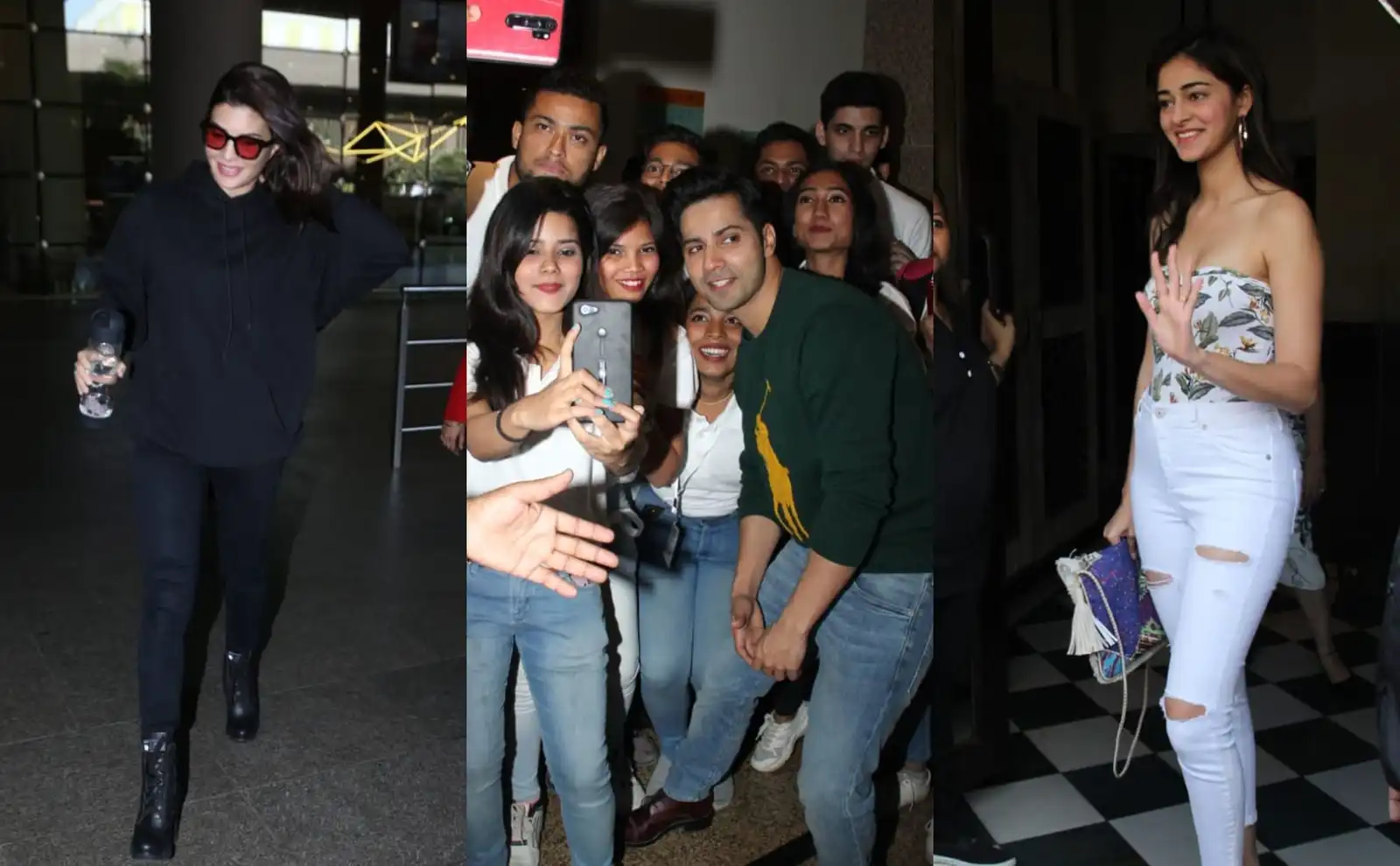 Spotted: Varun Dhawan Spends Some Time With Kids Suffering From Cancer, Ananya Pandey, Jacqueline Fernandez Slay In Casuals