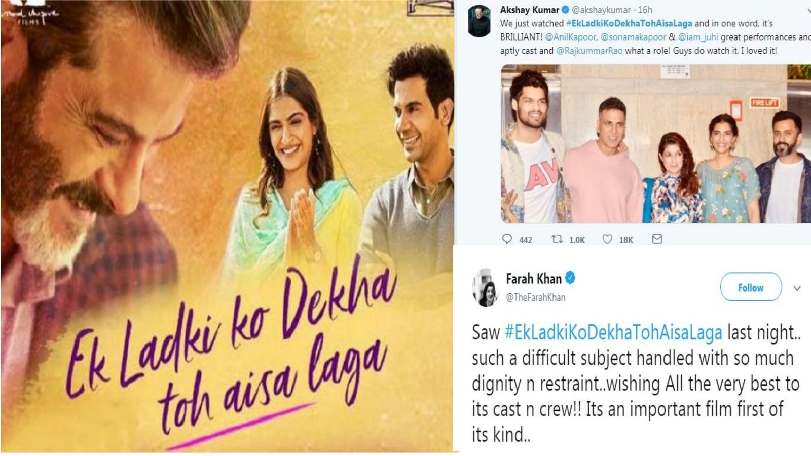 Bollywood Celebs Simply Can’t Stop Raving About Ek Ladki Ko Dekha To Aisa Laga On Twitter