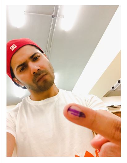 Lok Sabha Elections 2019: Varun Dhawan Helps An Elderly Woman At The Polling Booth Before Casting His Vote