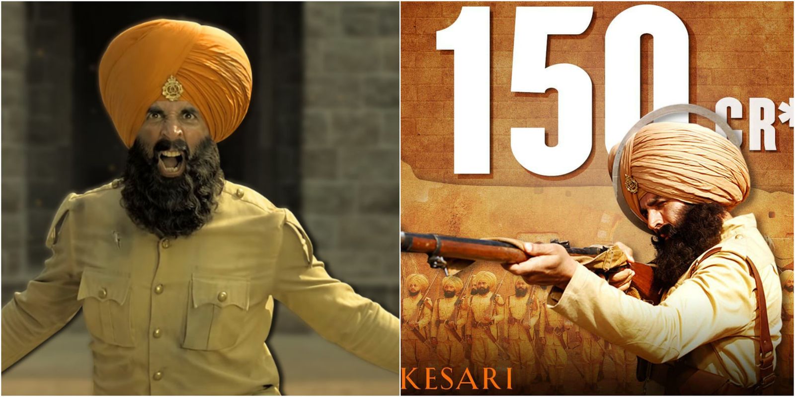 अक्षय कुमार की फिल्म 'केसरी' ने पार किया 150 करोड़ का आंकड़ा ! 
